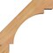 Ekena Millwork 3 1/2"W x 14"D x 14"H Merced Smooth Knee Brace, Western Red Cedar BRC04X14X14MRC00SWR - alternate 4